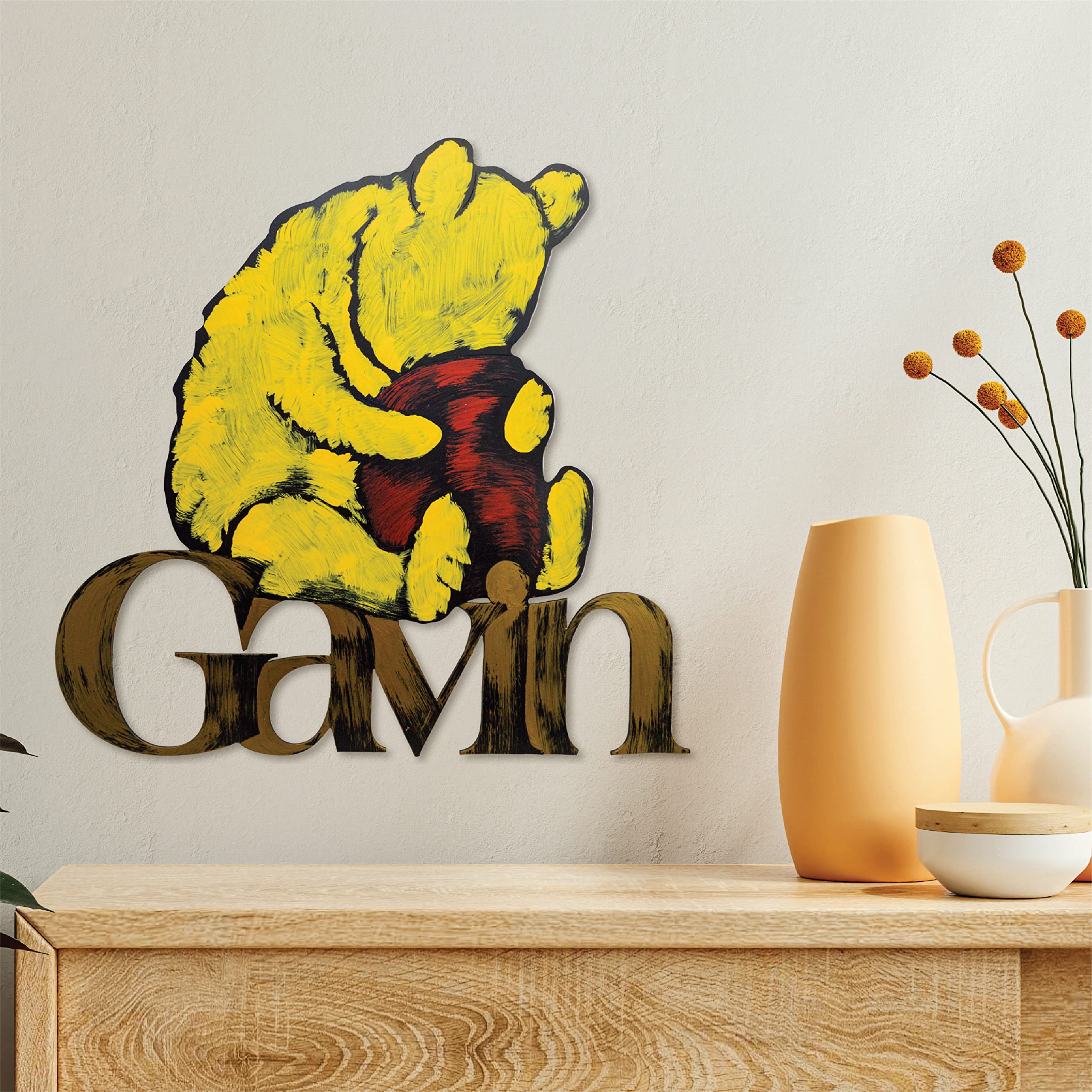 Amazon.com: Letter2Word Word Wall Art: Hand-Painted Winnie the